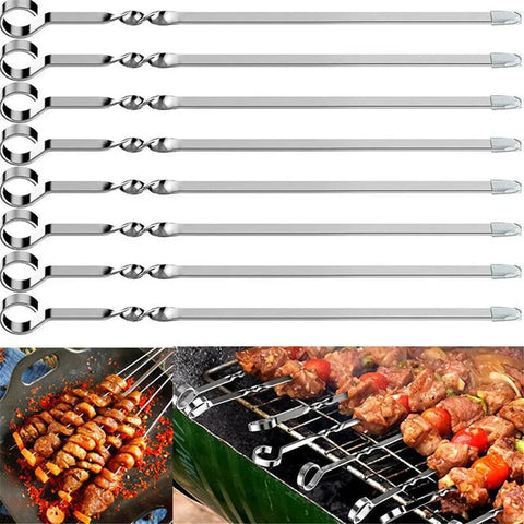 12pcs Long Handle Kabob Skewers - Improve Center