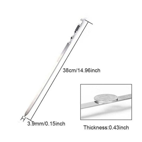 12pcs Long Handle Kabob Skewers - Improve Center