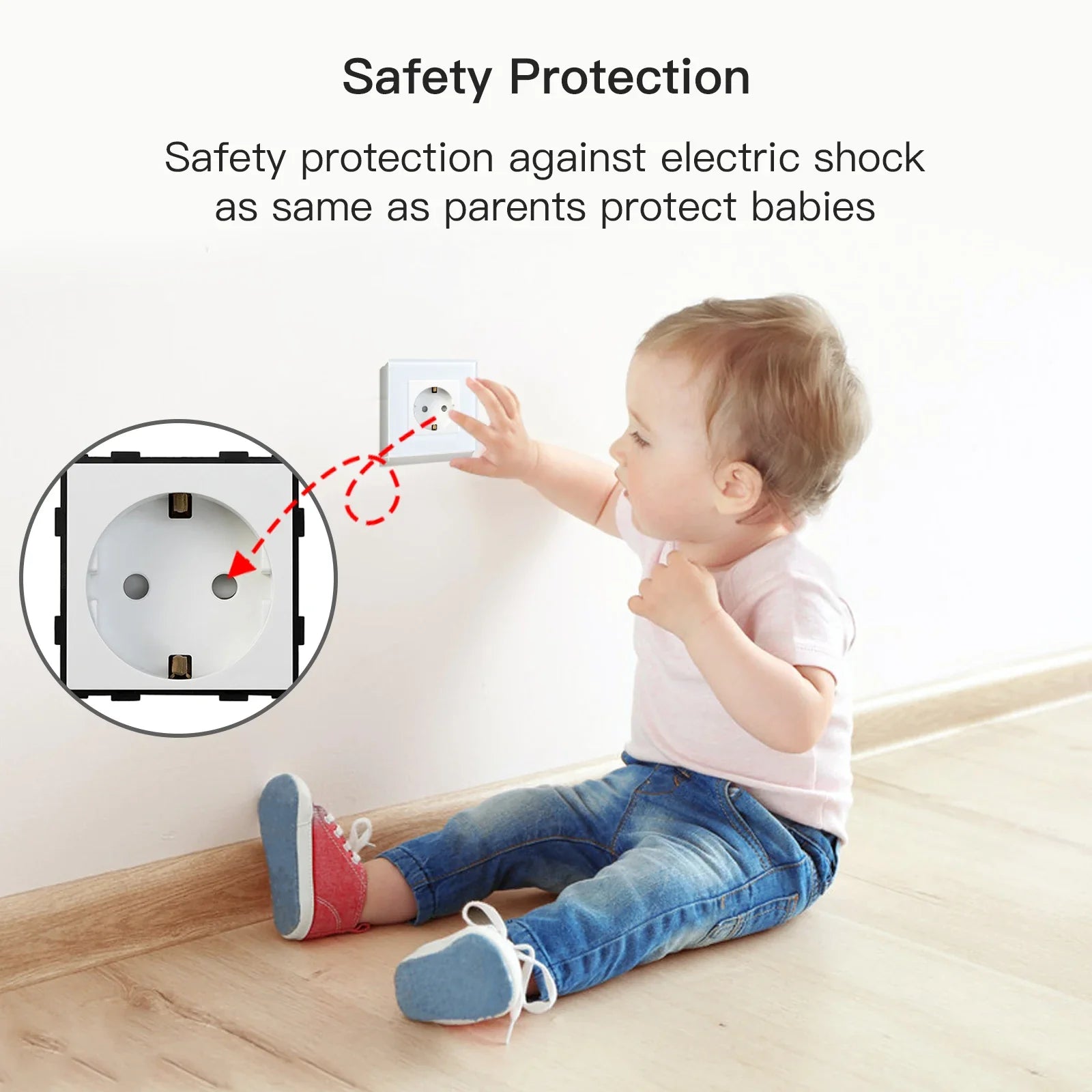16A Wall Power Socket - Improve Center