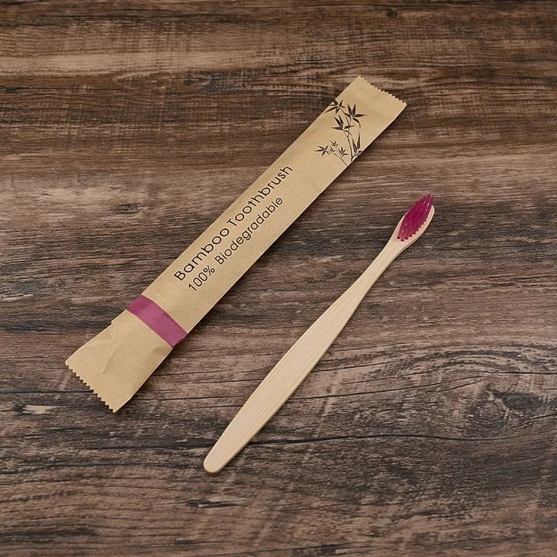 10pcs Bamboo Toothbrushes - Improve Center