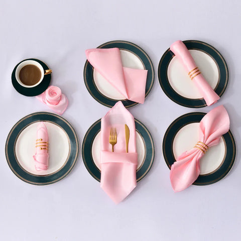 12Pcs 30X30cm Satin Table Napkin - Improve Center