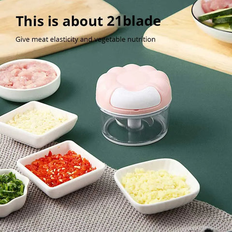 1pc Blue/Pink Manual Garlic Masher - Improve Center