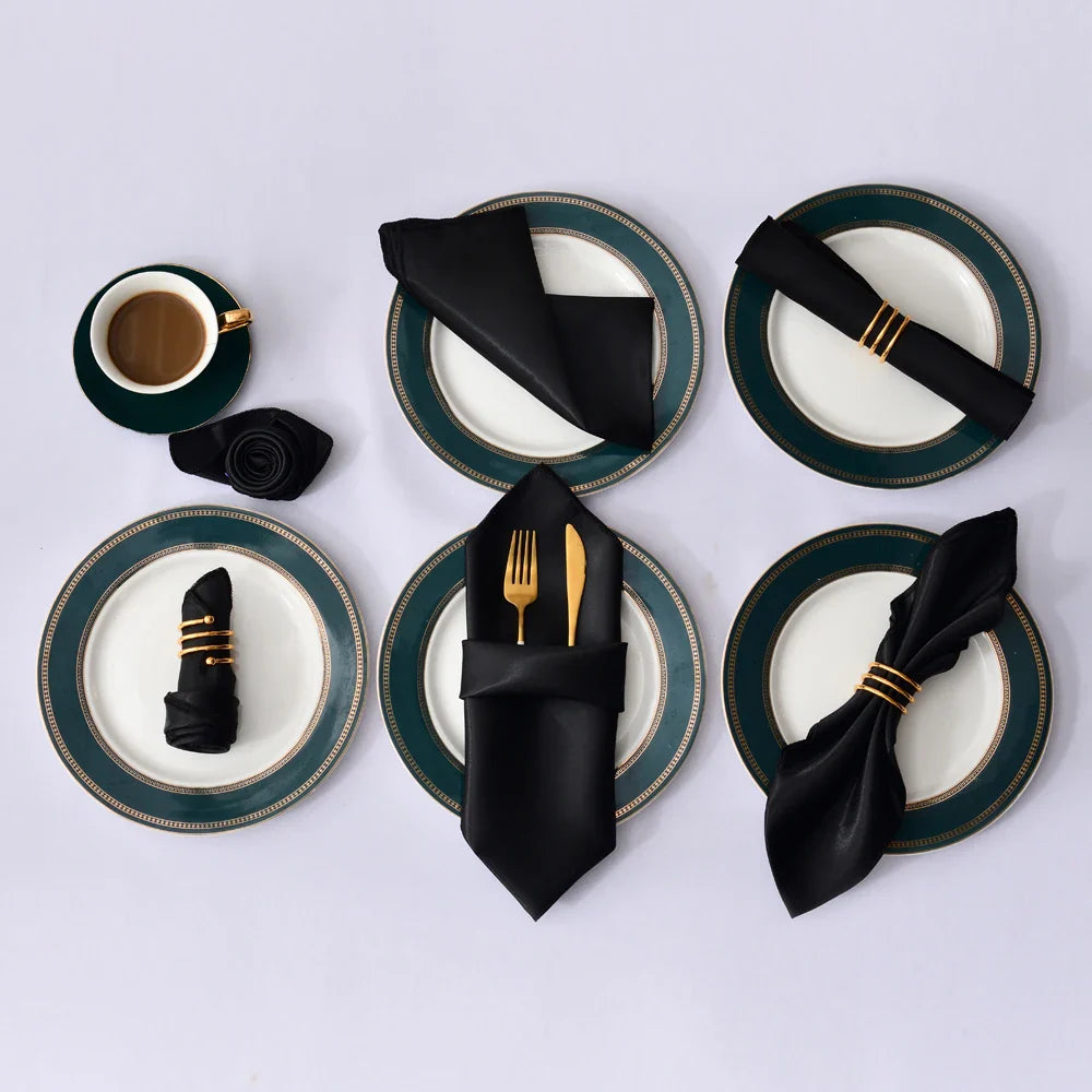 12Pcs 30X30cm Satin Table Napkin - Improve Center