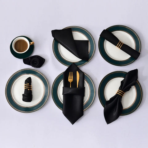 12Pcs 30X30cm Satin Table Napkin - Improve Center