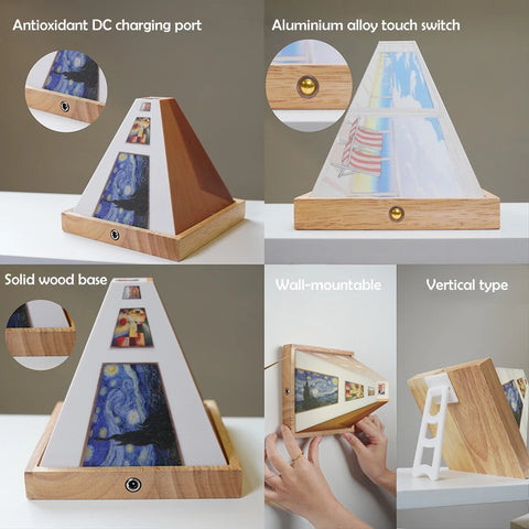 3D Optical Wall-Mounted Lamp