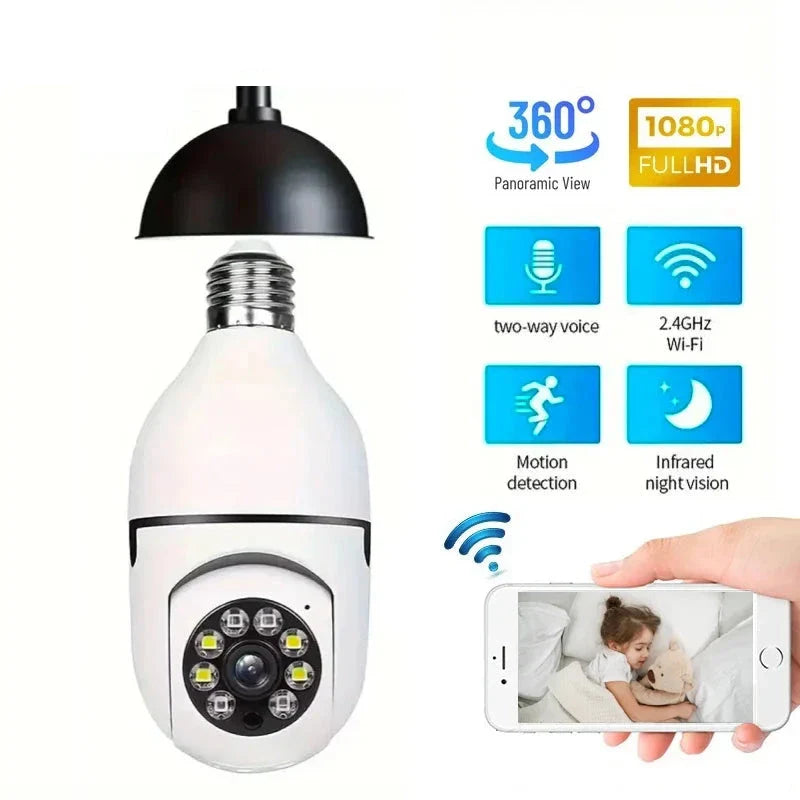 2.4G E27 Bulb Wifi Surveillance Camera - Improve Center
