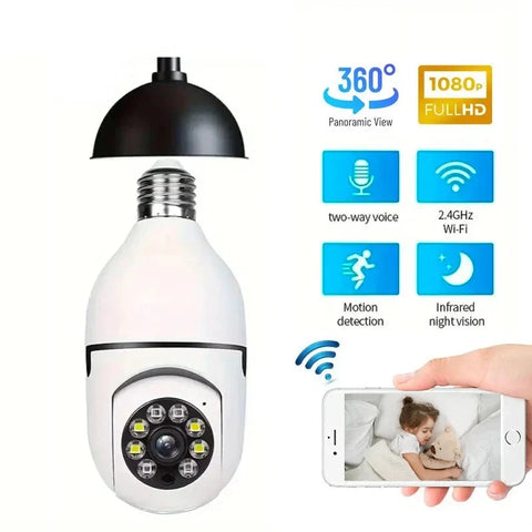 2.4G E27 Bulb Wifi Surveillance Camera - Improve Center