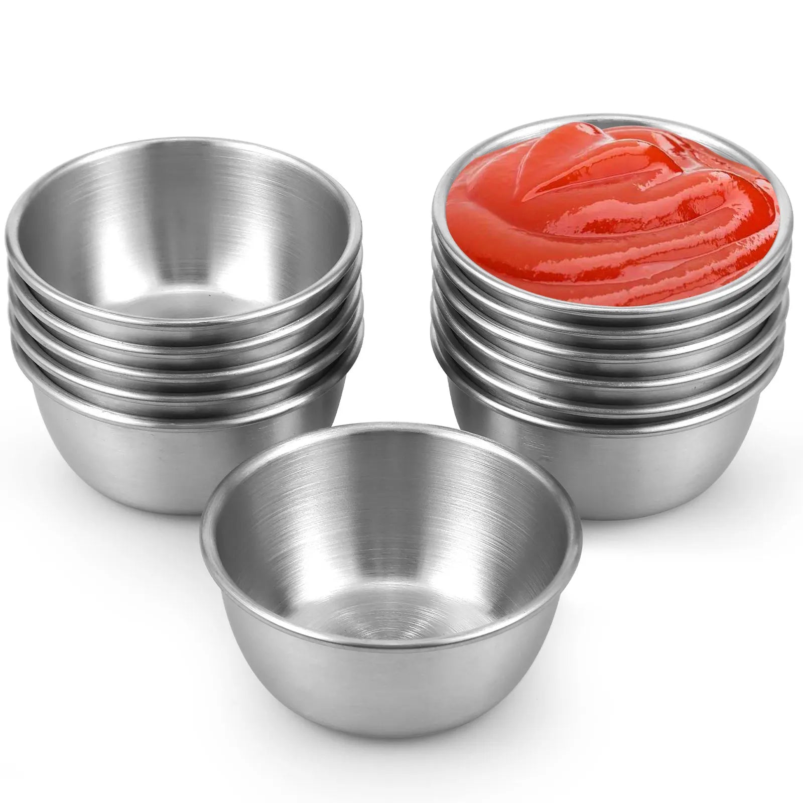 12 Pcs Stainless Steel Dipping Bowls - Improve Center
