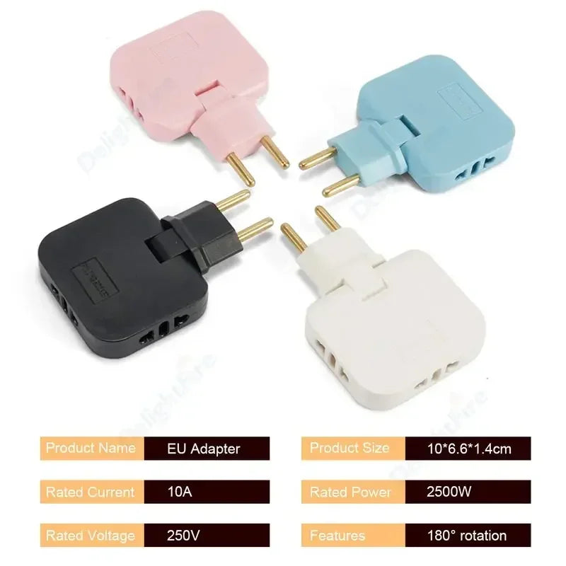 3 in 1 EU Power Socket Plug - Improve Center