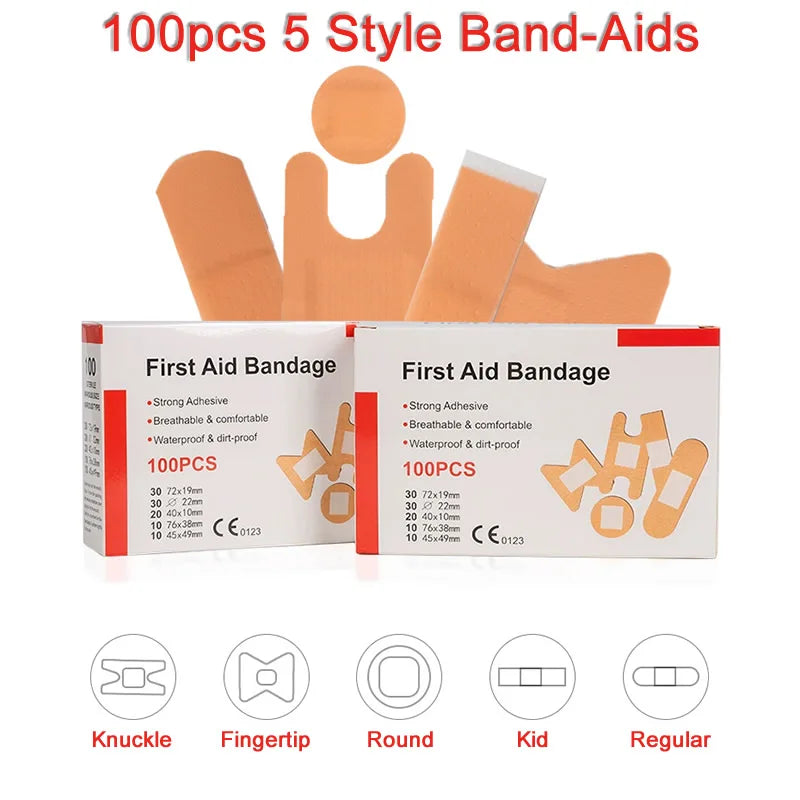 100Pcs/Pack Waterproof Bandages First Aid - Improve Center