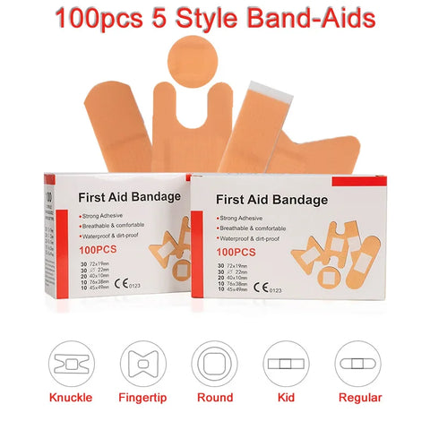 100Pcs/Pack Waterproof Bandages First Aid - Improve Center