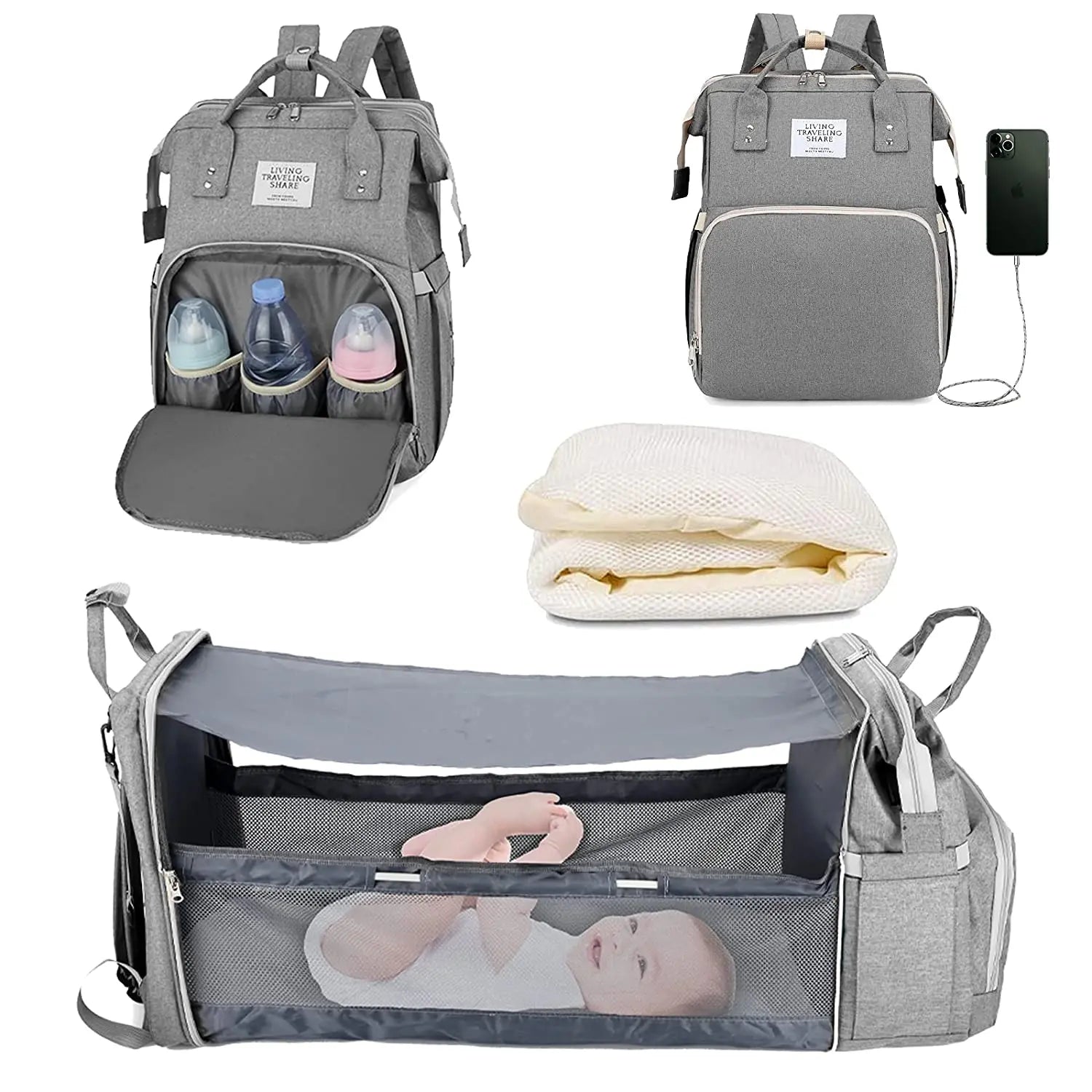 3-in-1 Diaper Bag - Improve Center