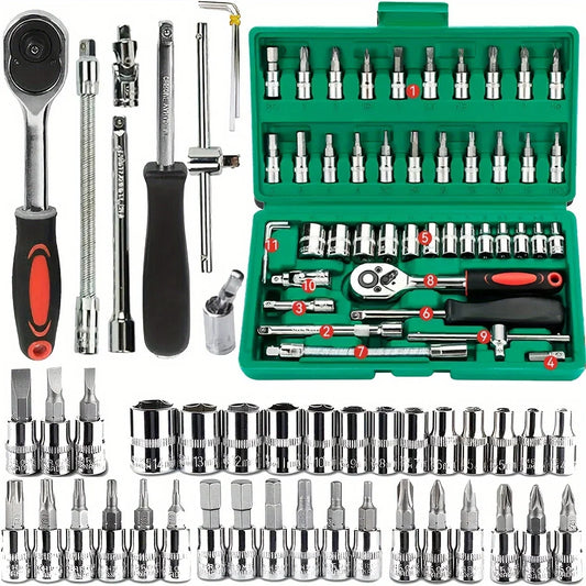 46pc Drive Socket Set - Improve Center