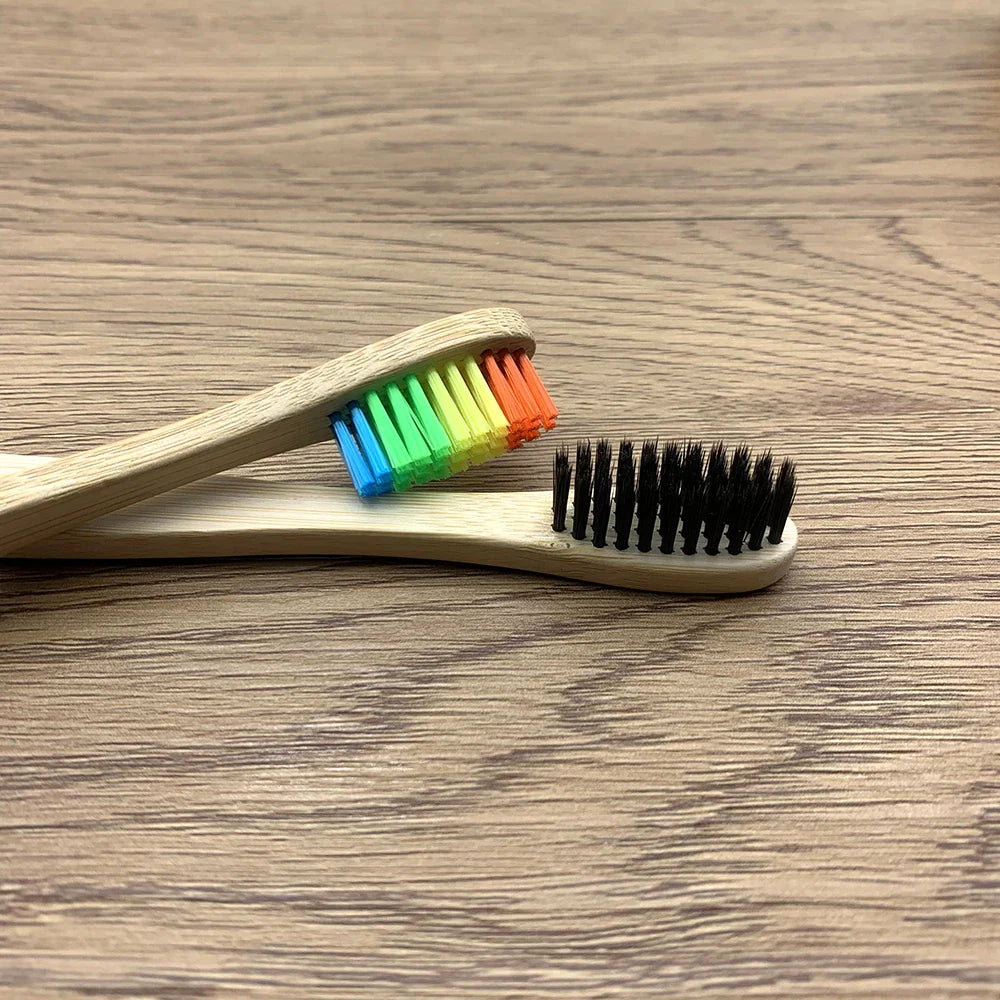 10PCS Biodegradable Bamboo Toothbrush - Improve Center