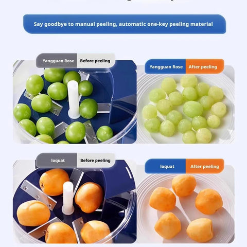 Electric Grape Peeling Machine – High-Speed Fruit Peeler for Home & Kitchen Use