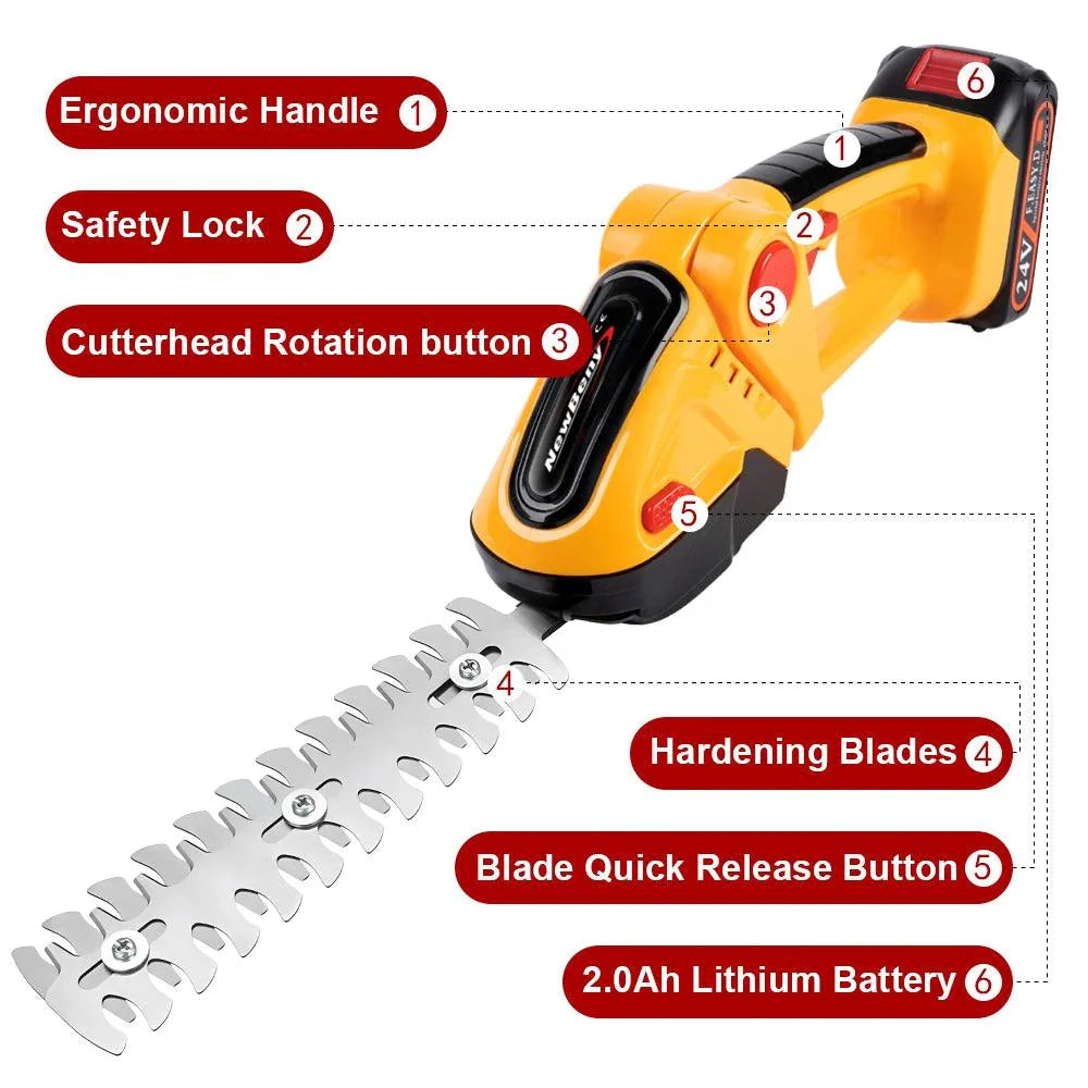 2 IN 1 Cordless Electric Hedge Trimmer - Improve Center