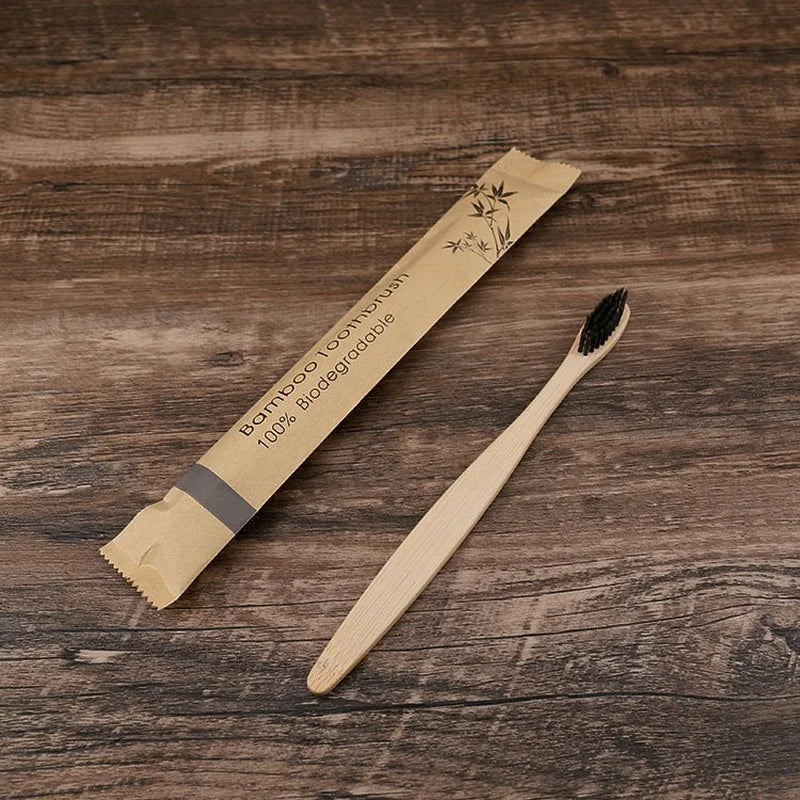 10pcs Bamboo Toothbrushes - Improve Center