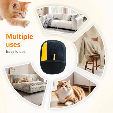 Double-Sided Pet Hair Grooming Glove – Multi-Functional Cleaner
