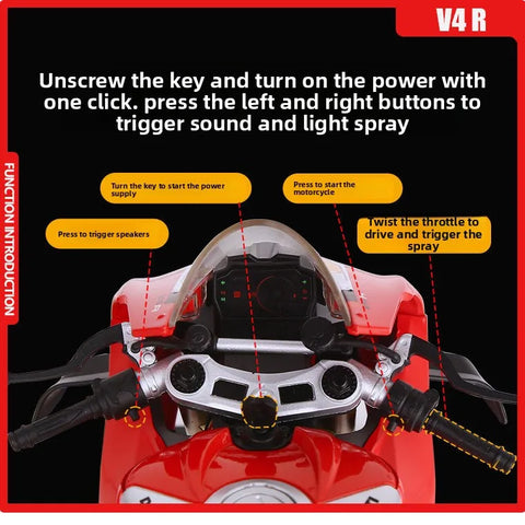 1:6 Ducati V4S Diecast Motorcycle Model – Racing Collectible