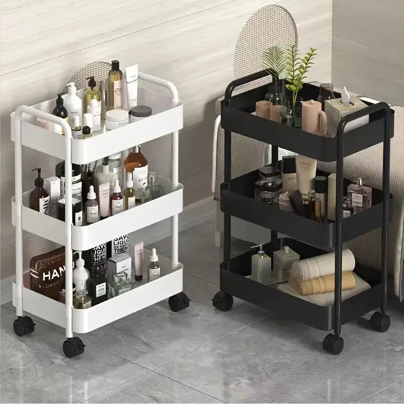 1 PC 3-Layer Rolling Plastic Storage - Improve Center