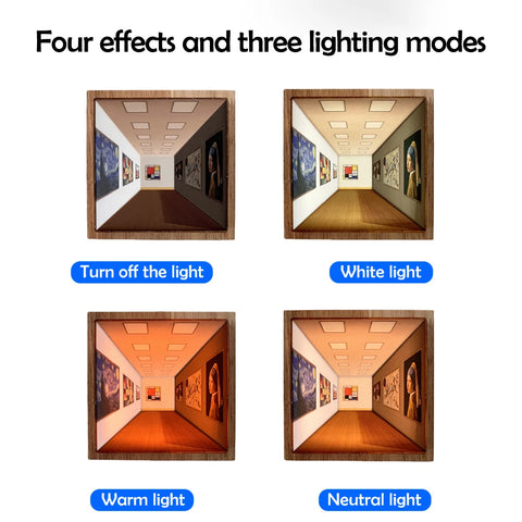 3D Optical Wall-Mounted Lamp