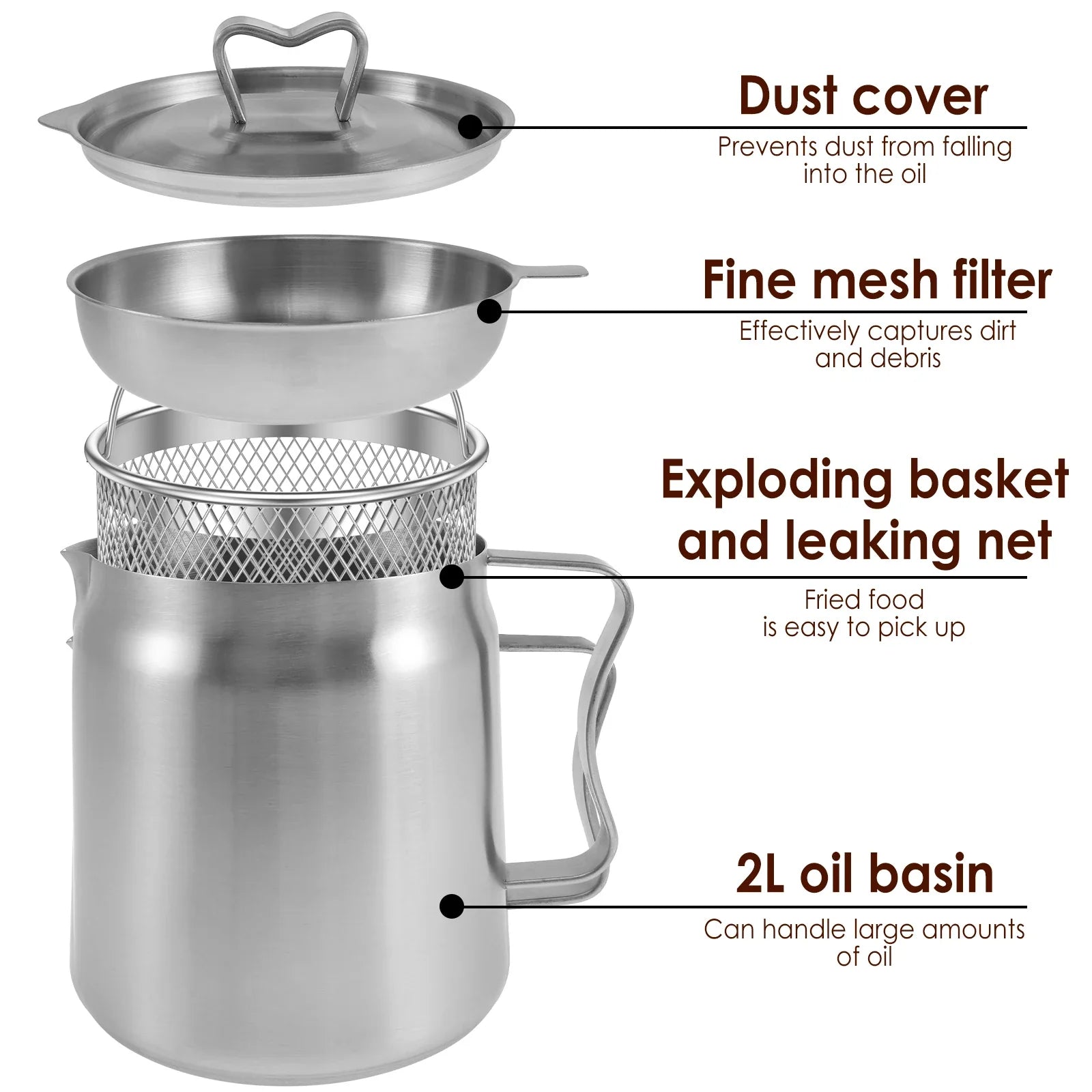 2-in-1 Oil Strainer Pot - Improve Center