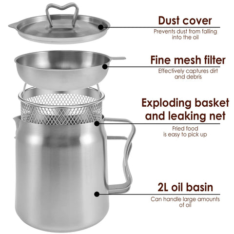 2-in-1 Oil Strainer Pot - Improve Center