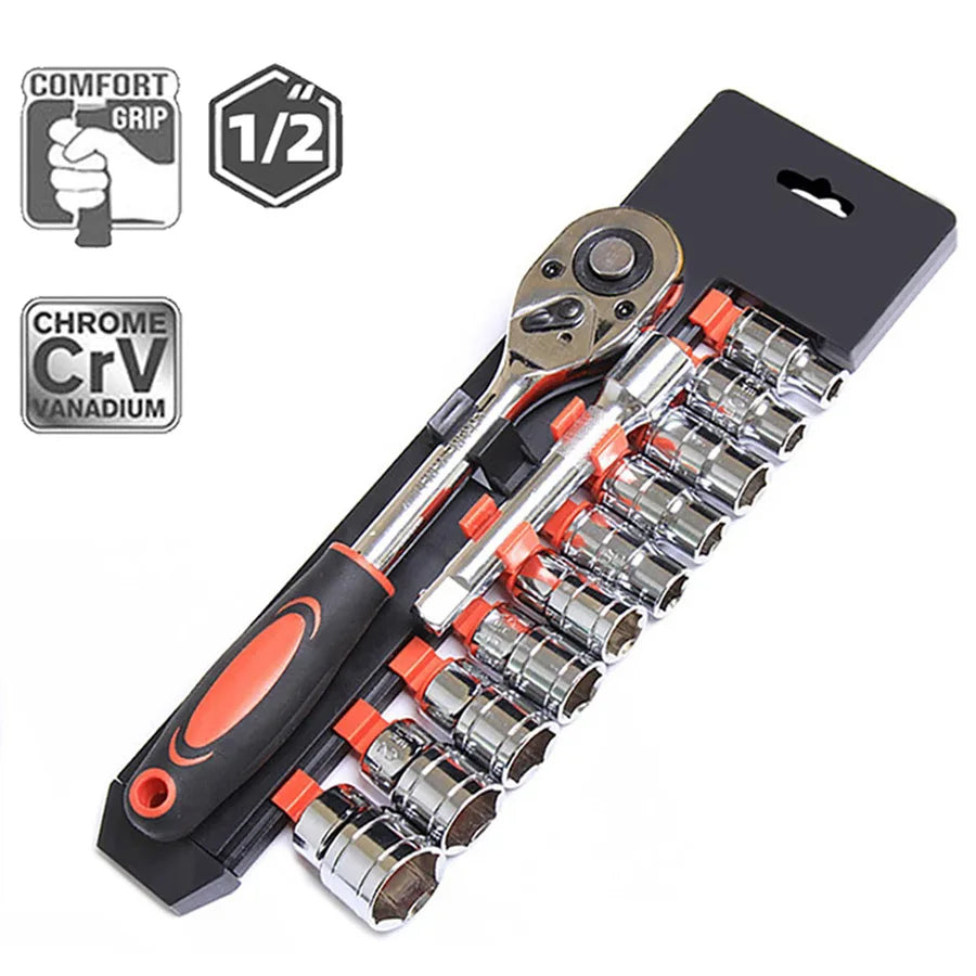 12pcs 1/2 Inch Socket Wrench Set - Improve Center