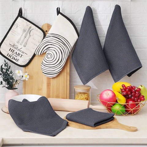100% Cotton Waffle Weave Dish Cloths - Improve Center