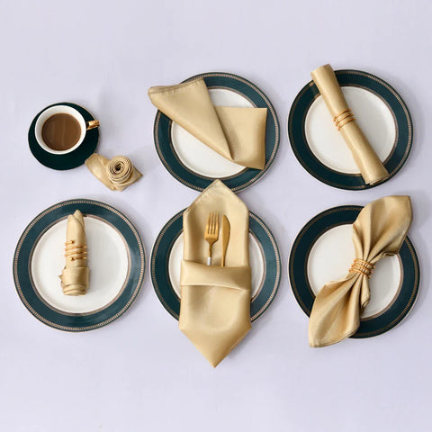12Pcs 30X30cm Satin Table Napkin - Improve Center