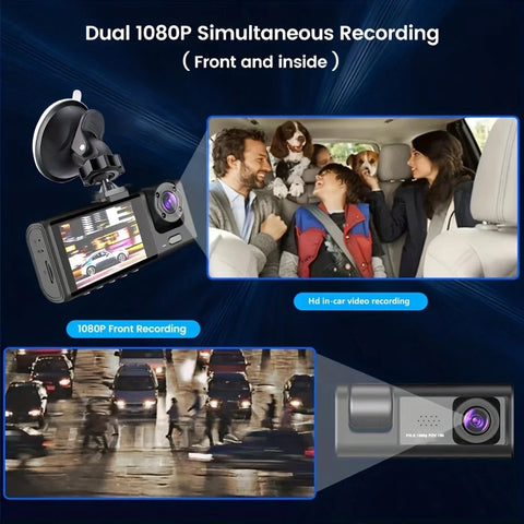 2" IPS Screen 1080P 3 Camera - Improve Center