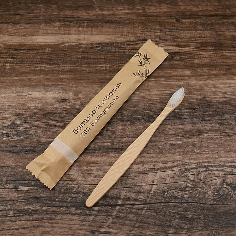 10pcs Bamboo Toothbrushes - Improve Center