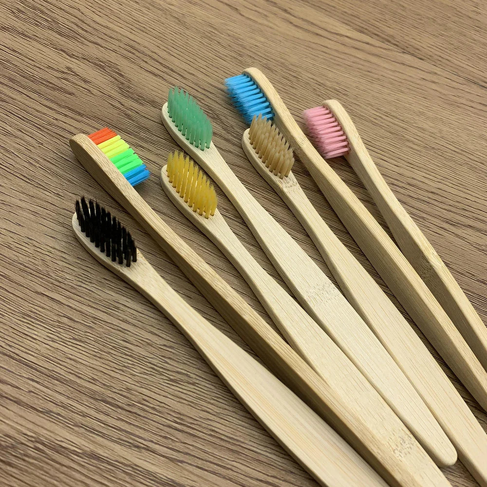 10PCS Biodegradable Bamboo Toothbrush - Improve Center