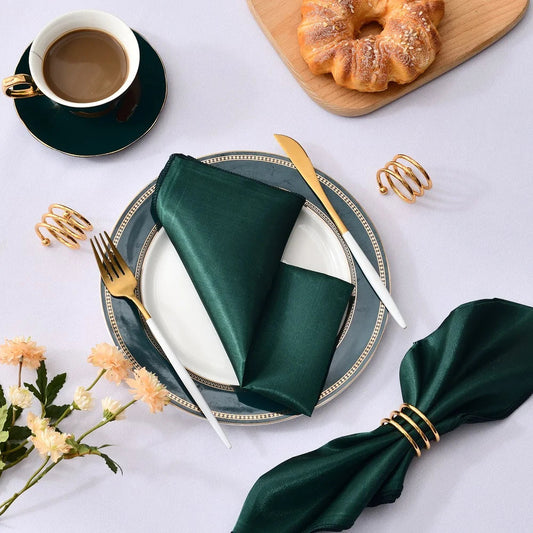 12Pcs 30X30cm Satin Table Napkin - Improve Center