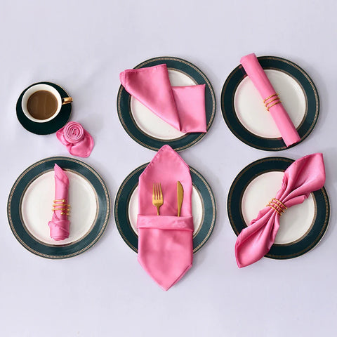 12Pcs 30X30cm Satin Table Napkin - Improve Center