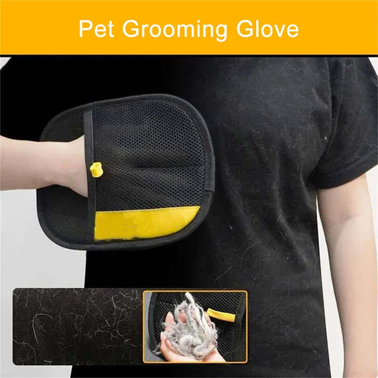 Double-Sided Pet Hair Grooming Glove – Multi-Functional Cleaner