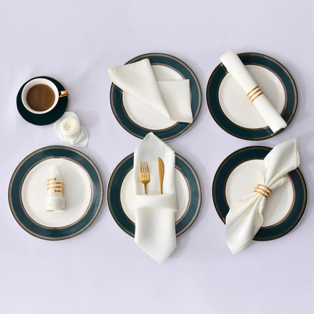 12Pcs 30X30cm Satin Table Napkin - Improve Center