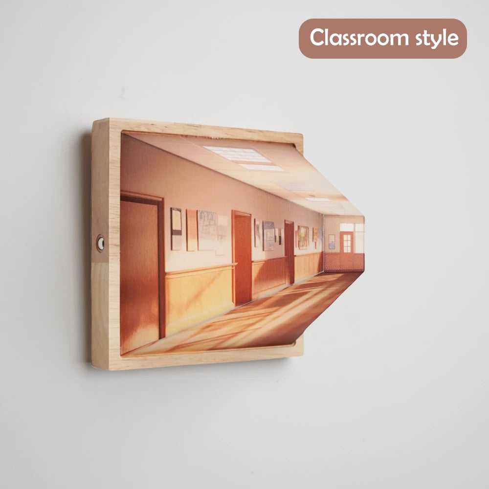 3D Optical Wall-Mounted Lamp