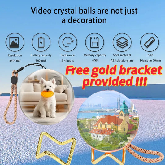Customizable DIY Glass Ball Video Lamp
