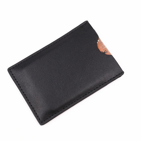 Bat-Face Slim Leather ID Wallet