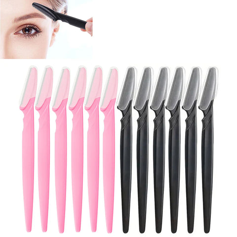 12 Pcs Mix Color Eyebrow Razor - Improve Center