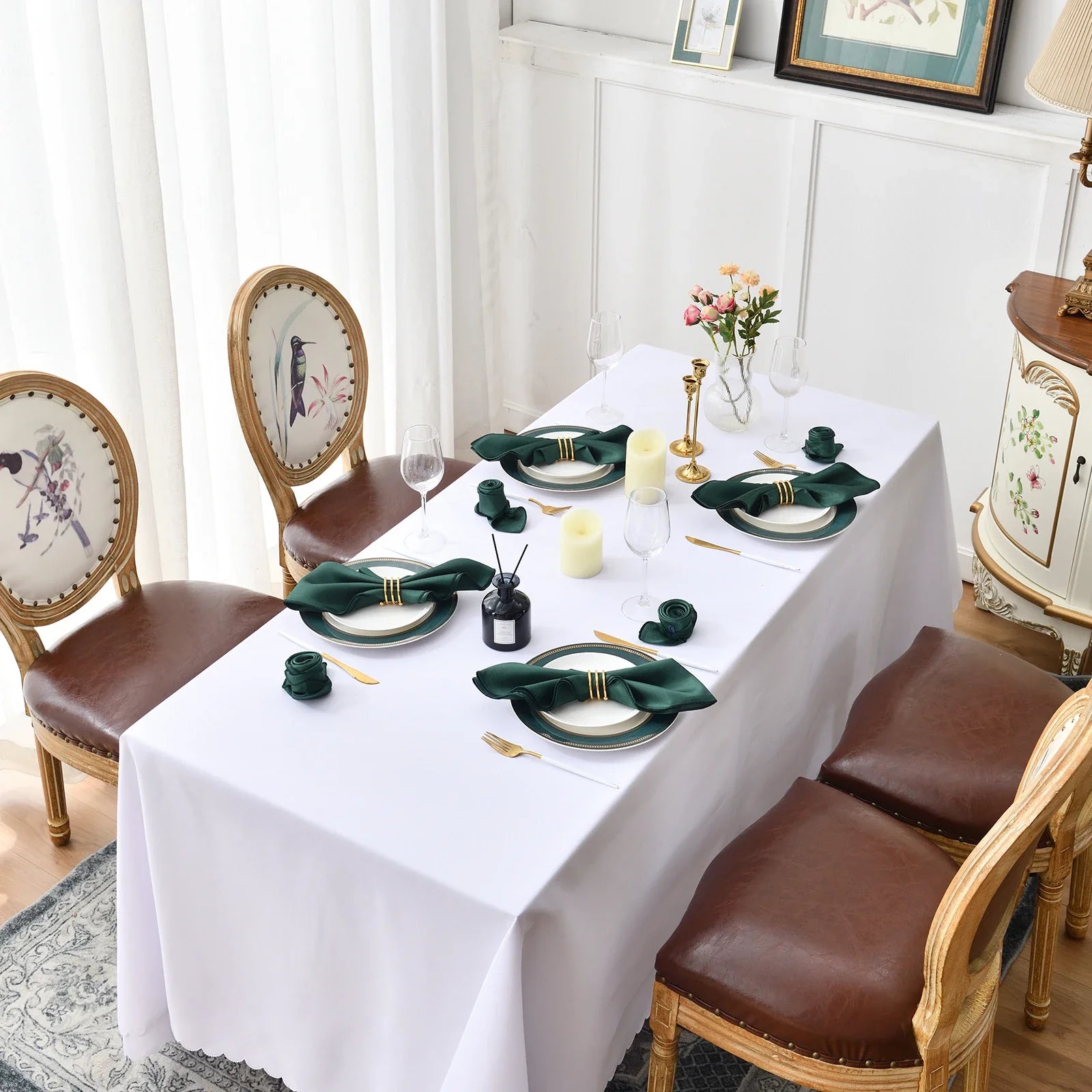12Pcs 30X30cm Satin Table Napkin - Improve Center