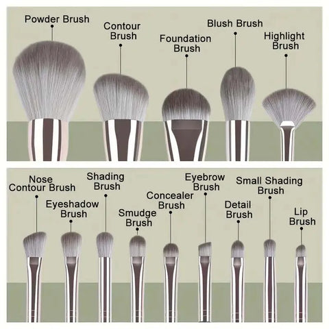 14Pcs Makeup Brushes - Improve Center