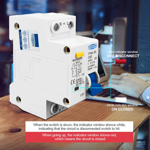 230V 1P+N Residual current Circuit breaker - Improve Center