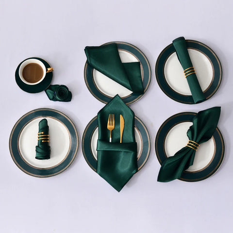 12Pcs 30X30cm Satin Table Napkin - Improve Center