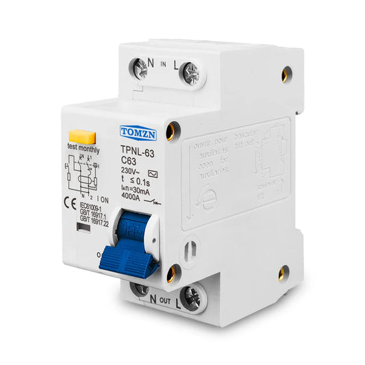 230V 1P+N Residual current Circuit breaker - Improve Center