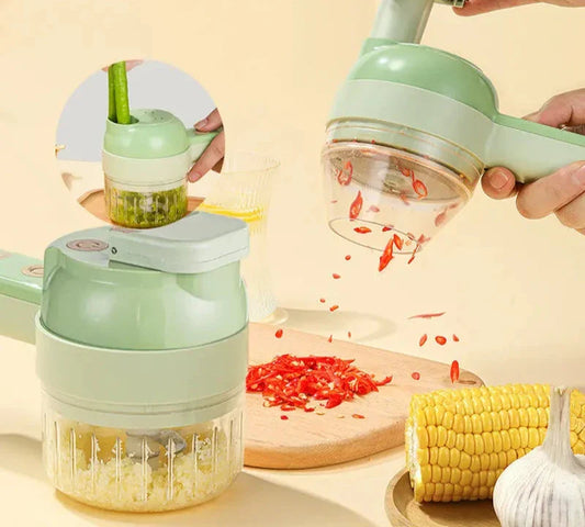4In1 Electric Vegetable Cutter Set - Improve Center