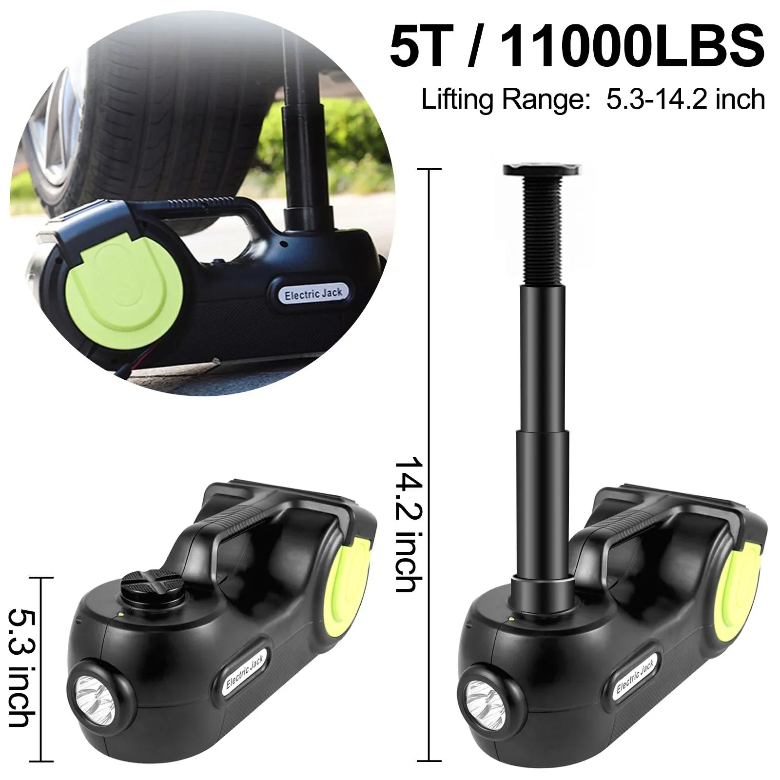 12V 5 Ton Portable Hydraulic Jack - Improve Center