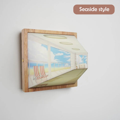 3D Optical Wall-Mounted Lamp