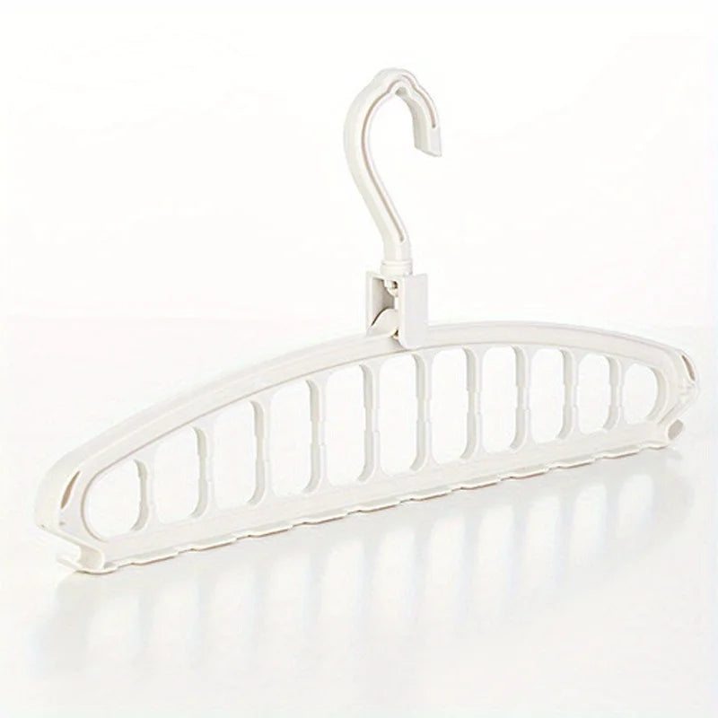 Folding Multi-Hole Clothes Hanger – Space-Saving Non-Slip Wardrobe Organizer